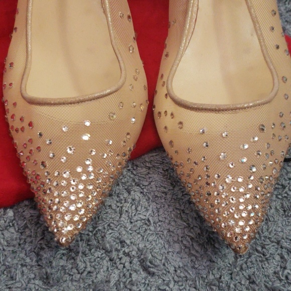 Christian Louboutin Follies Strass Heels - Picture 3 of 6